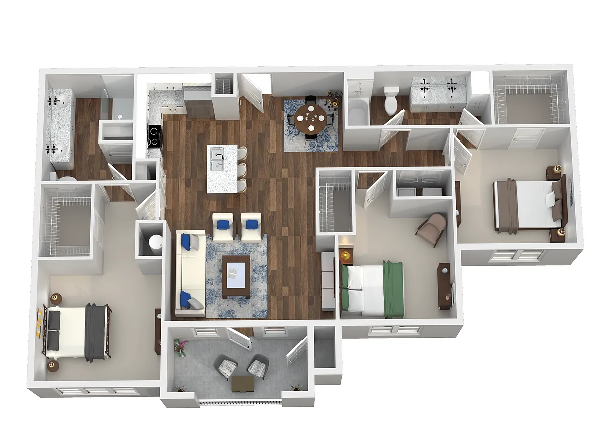 Floor plan Bellefontaine (C1)