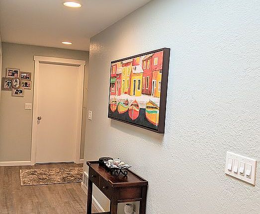 Inside entry hall