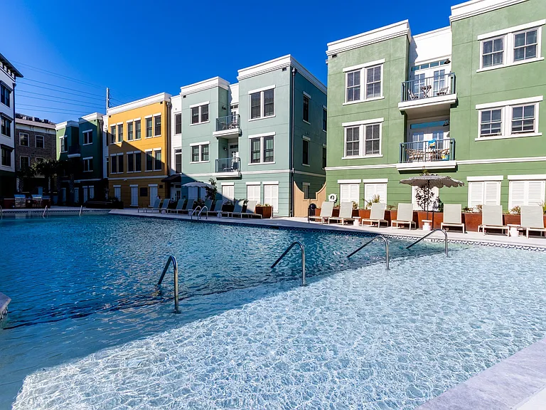 Outdoor Resort Style Pool at The Merchant Apartments in Charleston, SC 29403