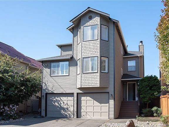 Wonderful 3 story home in the Highland View neighborhood w/ gorgeous views of the Olympic mountains & Puget Sound. Remodeled thruout with high end finishes this home shines. 1.5 car garage w/ an extra long driveway with spots for 6 cars! Freshly painted exterior too!