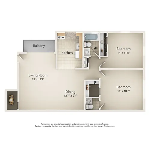 Floor plan B2