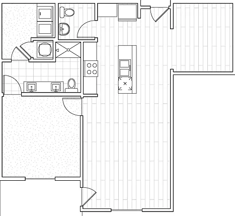 B1 - 1 Bed 1.5 Bath B1 - 1 Bed 1.5 Bath