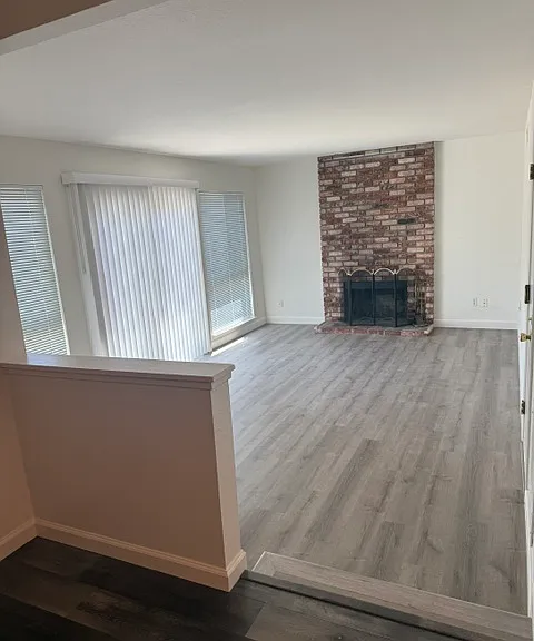 Family with Sliding Patio Door to Back Yard