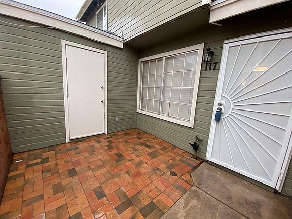 Private Patio with Storage
