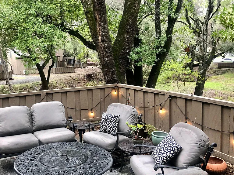 Private outdoor patio