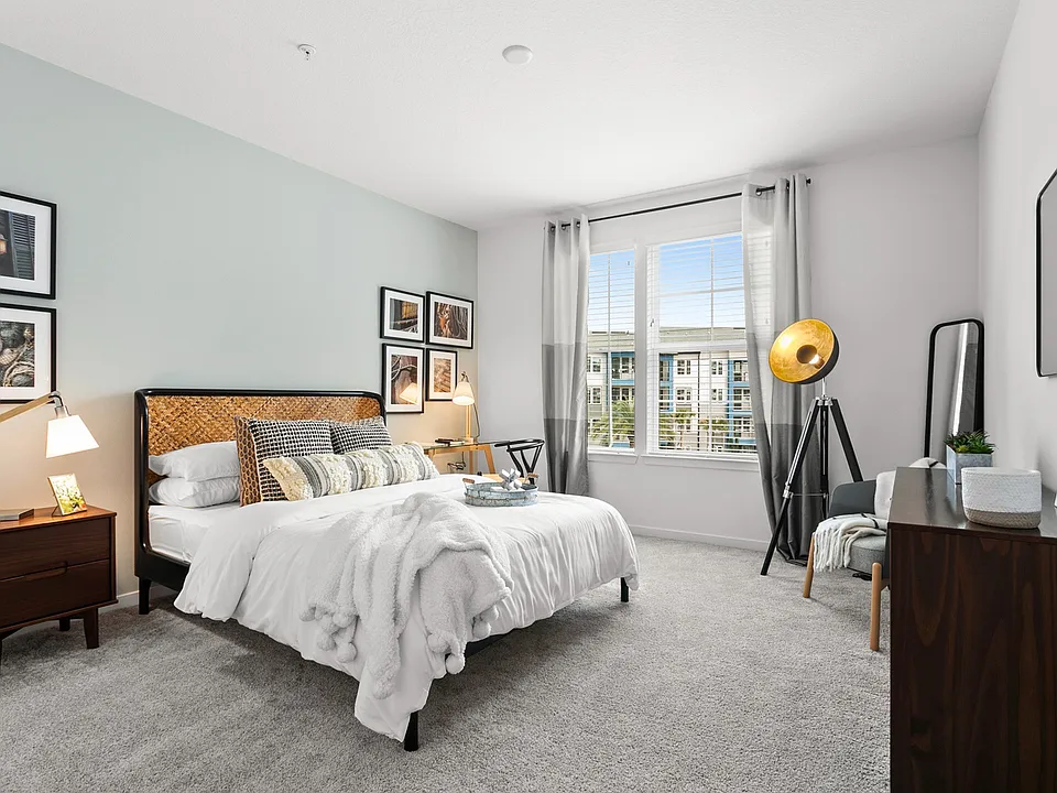 Bedroom with Large Window