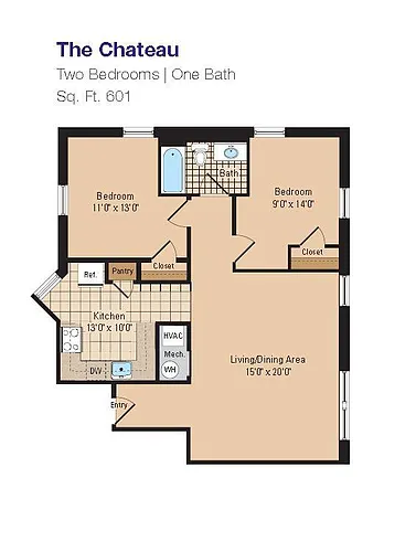 Floor plan The Chateau 2