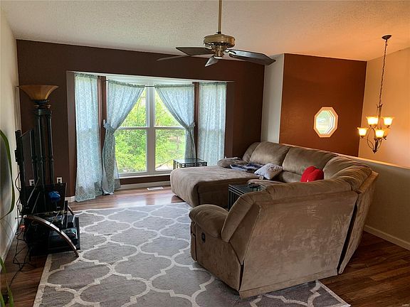 Living room with beautiful hardwood floors