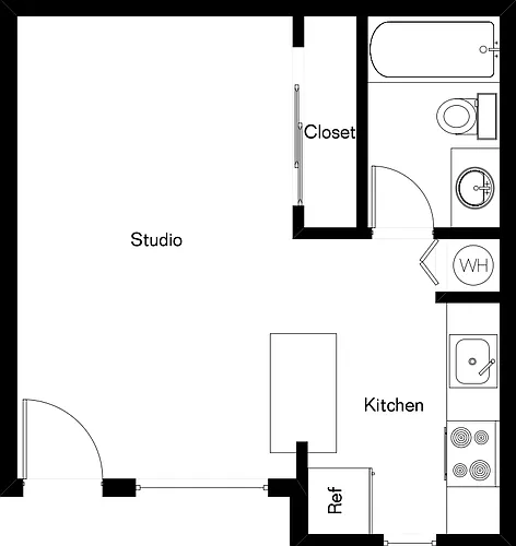 Floor plan Studio