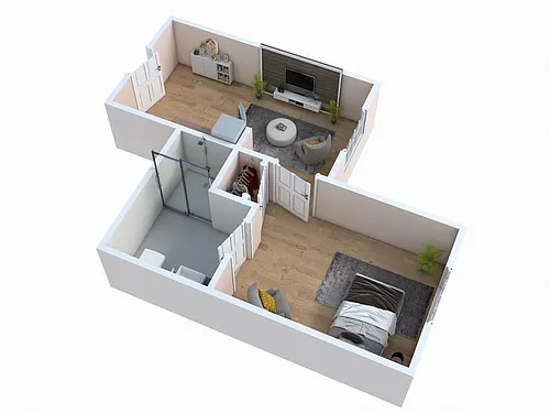 Floor plan One Bedroom