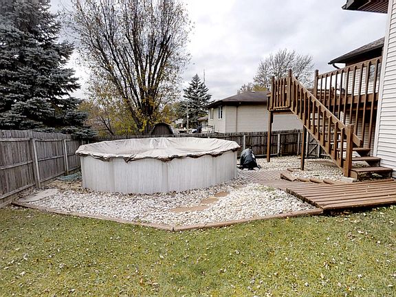 back yard...new 18' pool