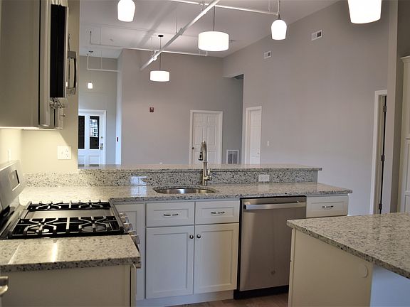 Kitchen and living room view