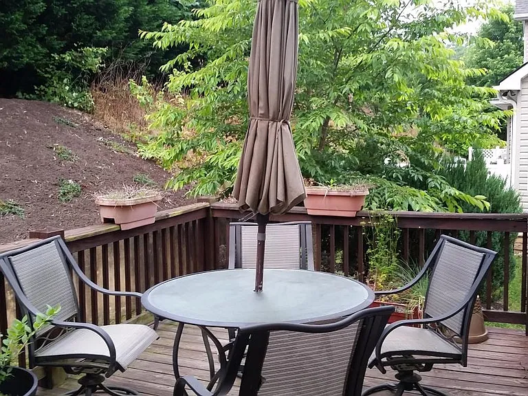 Back yard deck