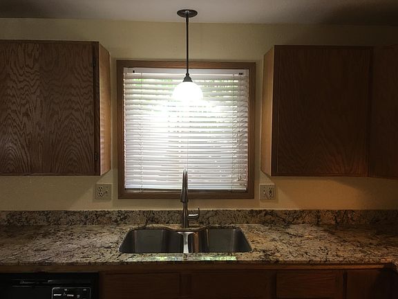New sink and granite counter.