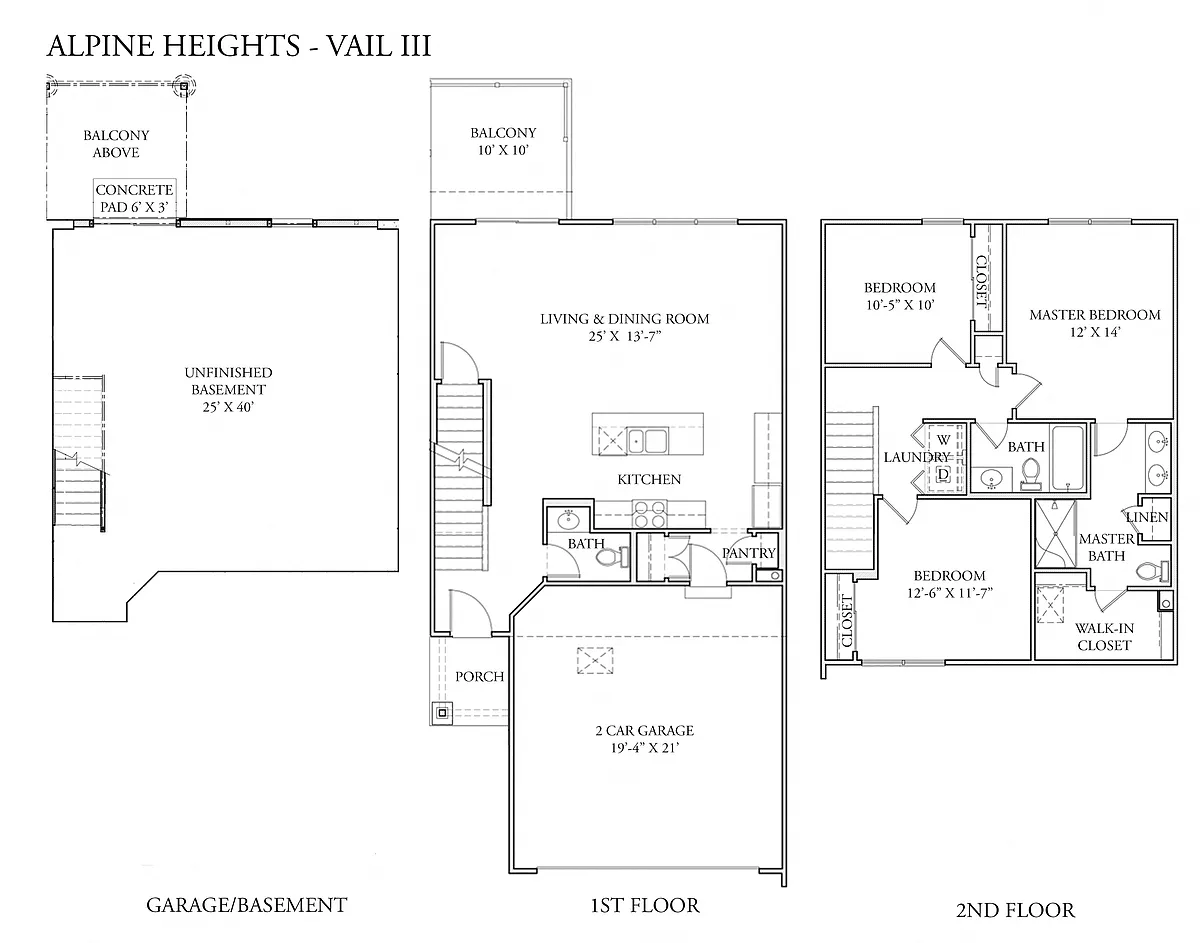 Floor plan Vail III