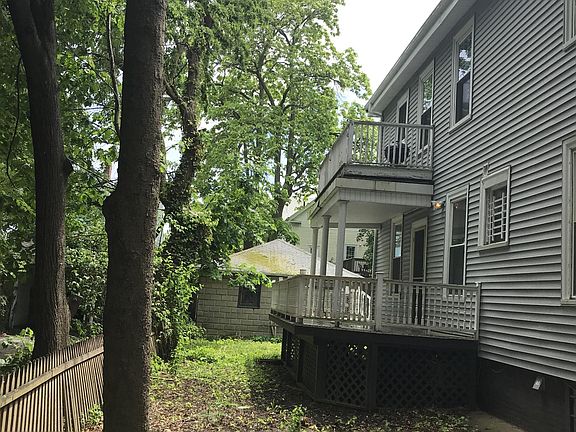 shared backyard with all 3 units