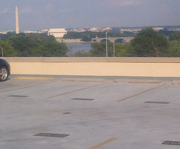 Even the parking lots boast breathtaking views.