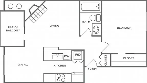 A1 | 1 bed 1 bath | 640 Sq. Ft. A1 | 1 bed 1 bath | 640 Sq. Ft.
