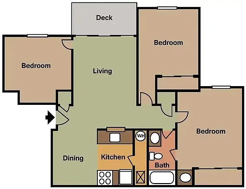 Floor plan 3 Bedroom
