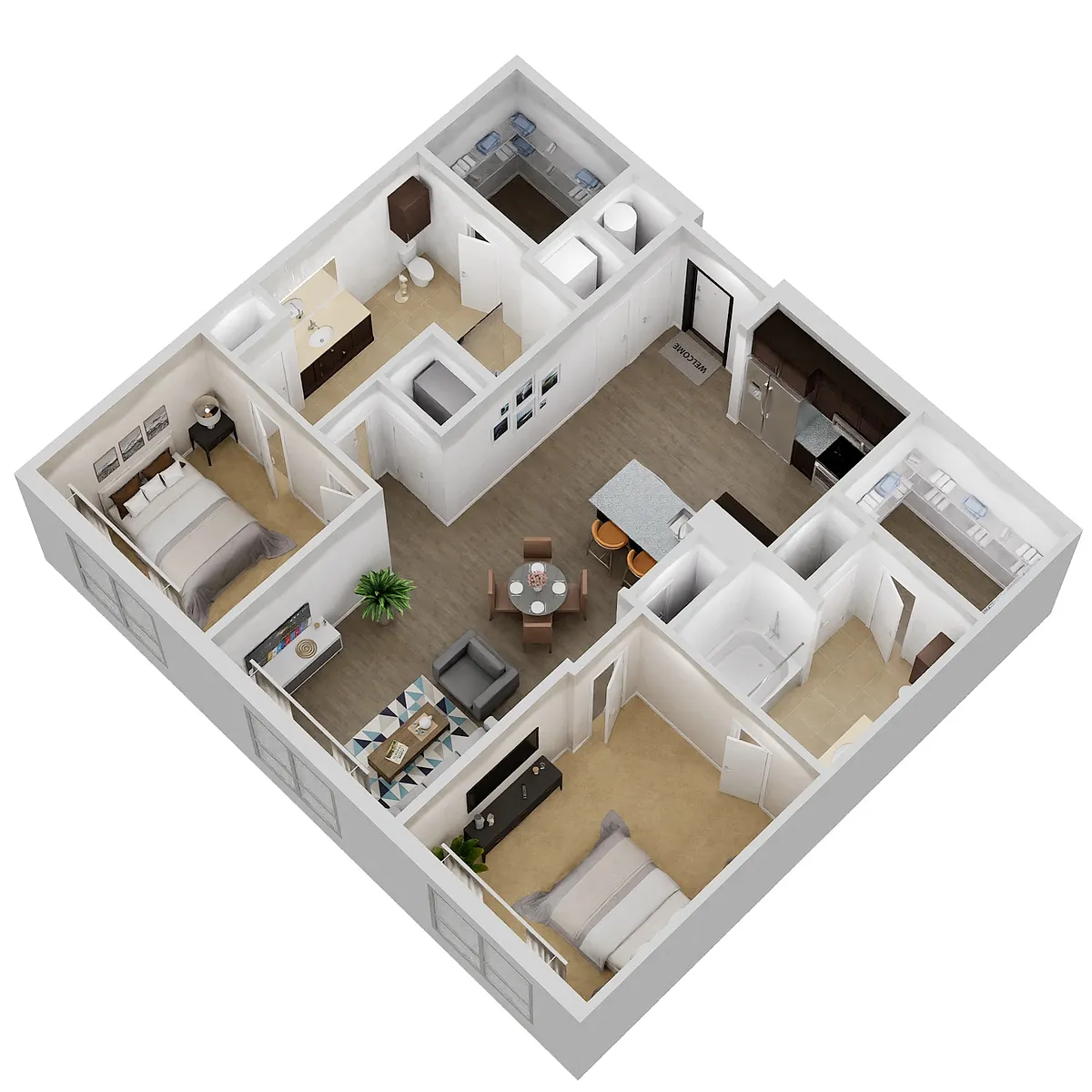 Floor plan B1-G2