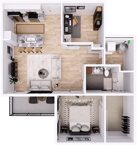 Floor plan Thomas-1G
