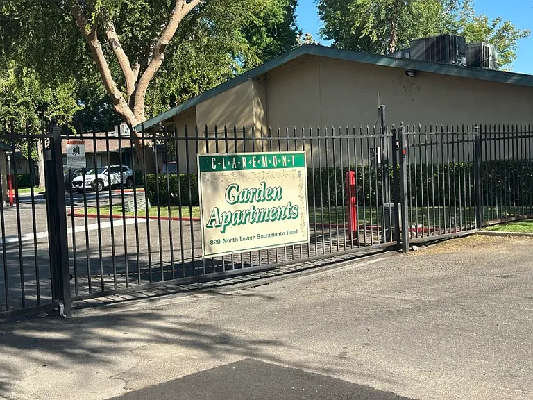 Front entry gate with remote access