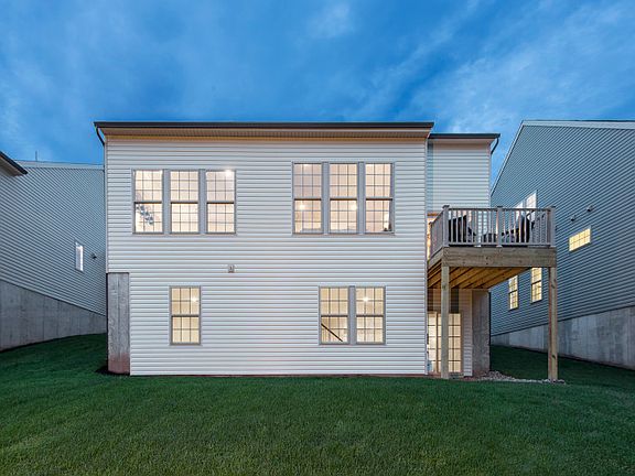 Castle Rock Model home rear at Hunterdon Creekside