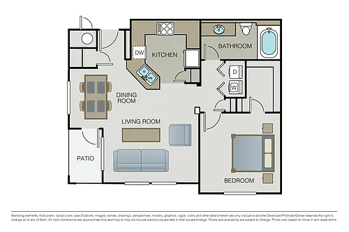 Floor plan Plan 1A