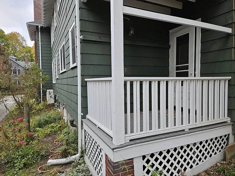Private back porch