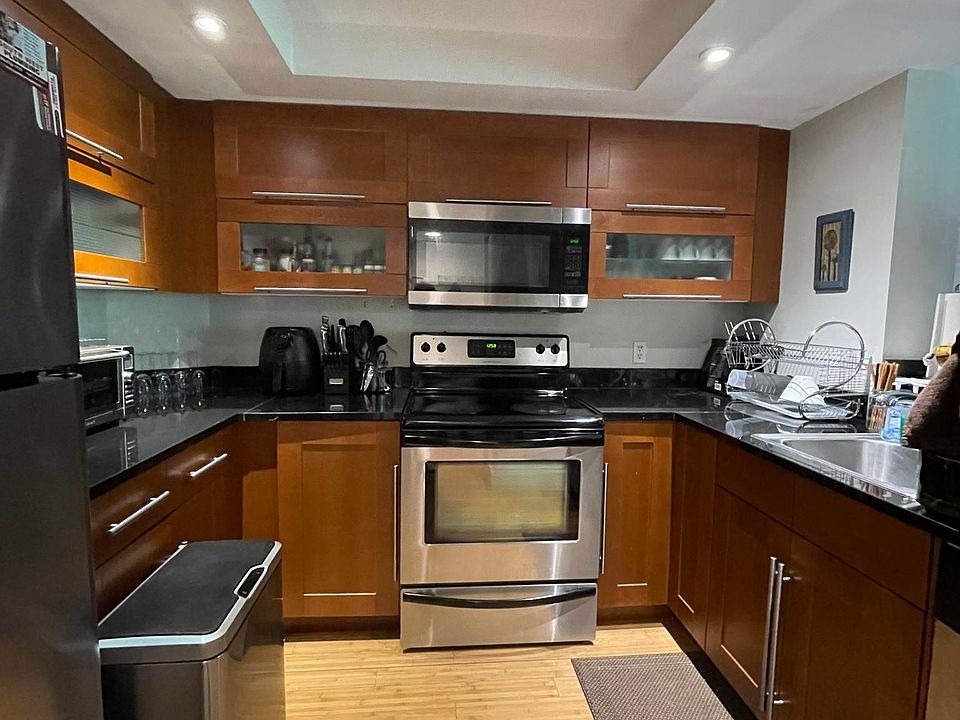 Modern kitchen full of appliances