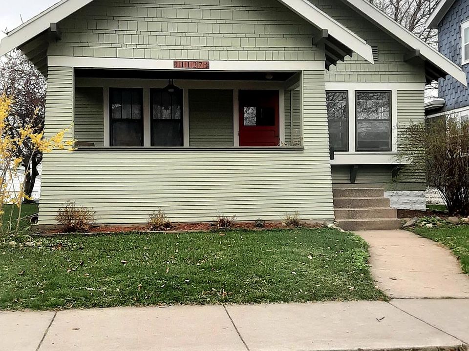 Front of house, early spring.