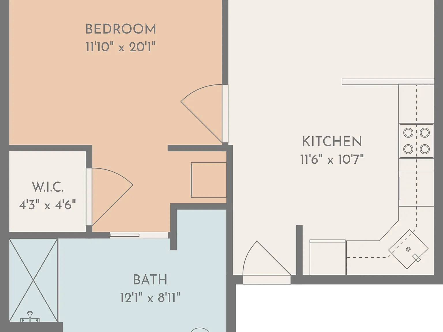 1 bed, 667 sqft, $1,650 — Photo 2