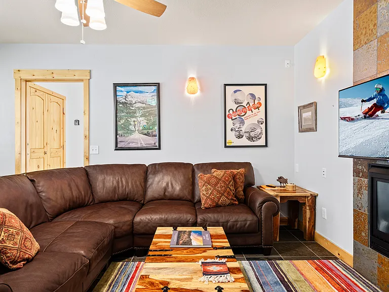 Living Area with Large Sectional Couch