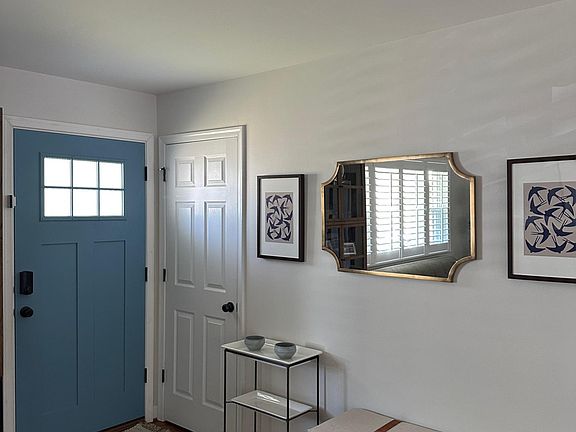 Front entrance with coat closet