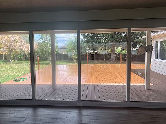 looking out onto deck