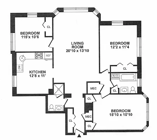 Floor plan C1BT-766 Renovated