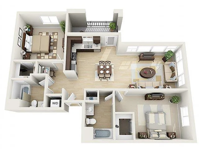 Floor plan 2C