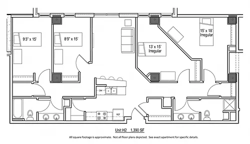Floor plan Style H2