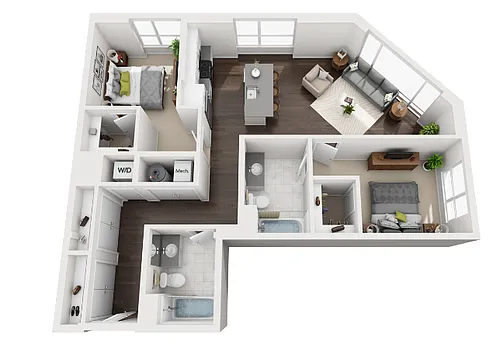 Floor plan B-D3