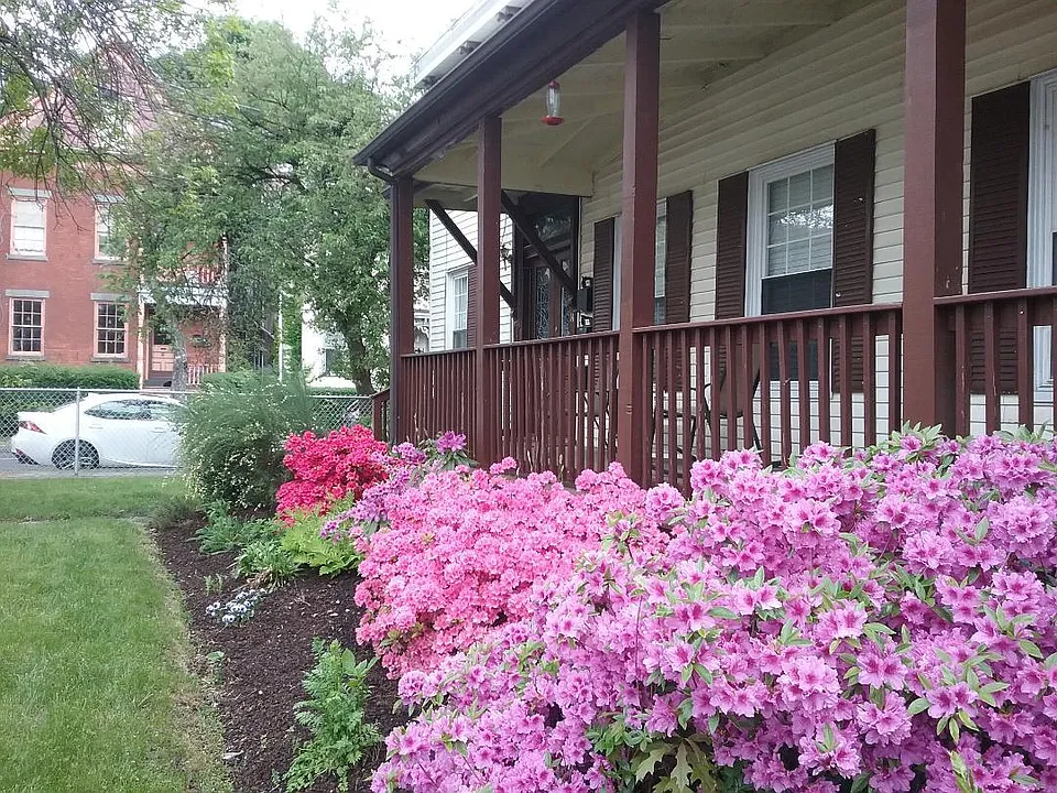 Front Porch of this 6 unit apartment
Bldg. The Studio entrance door is on the left side front of #14.