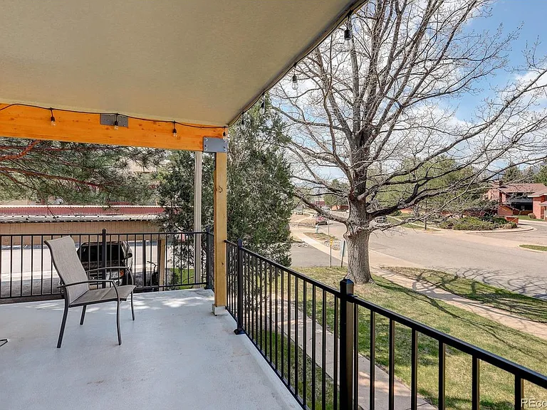 Patio with partial mountain views