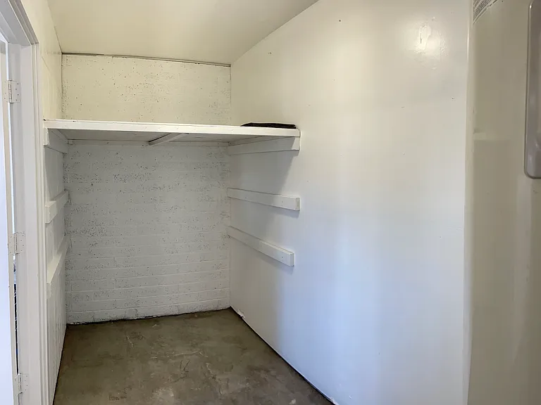 Storeroom in garage