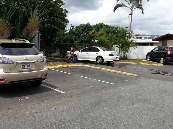 Assigned open parking stall
