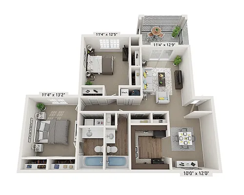 Floor plan Plan B2A