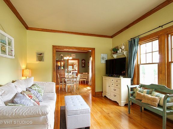 Living Room flows into the Dining Room.