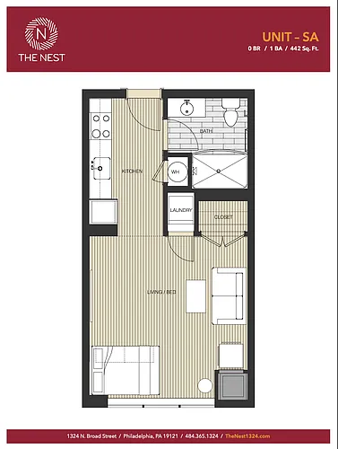 Floor plan Studio A