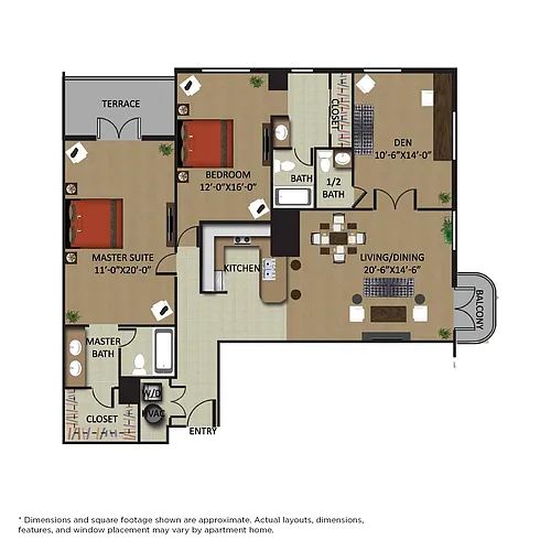 Floor plan Poinciana 3/2