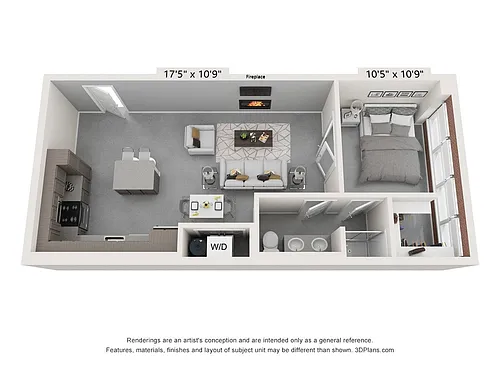 Floor plan One Bedroom