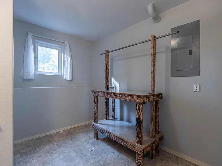 downstairs bathroom and laundry room (second view)