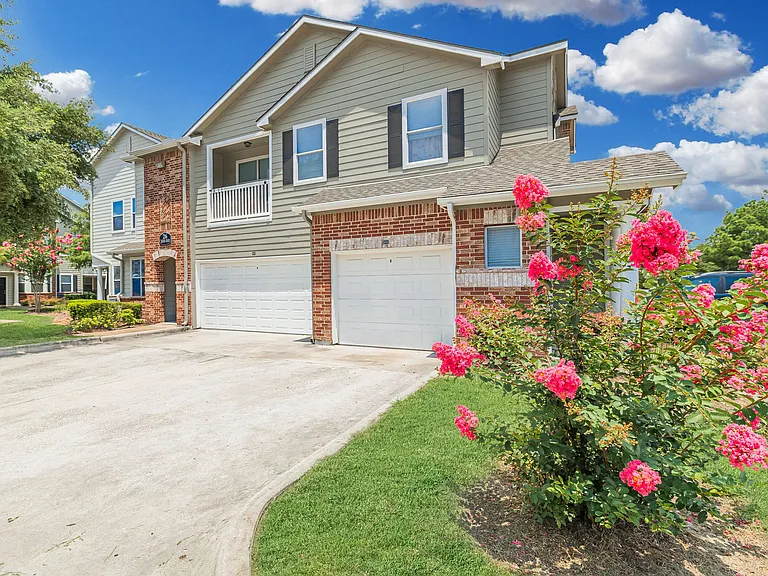 Select homes come with private attached garages